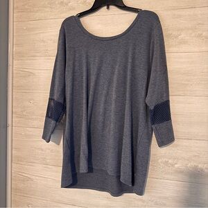 RBX Women's Long Sleeve Top with Mesh Detail